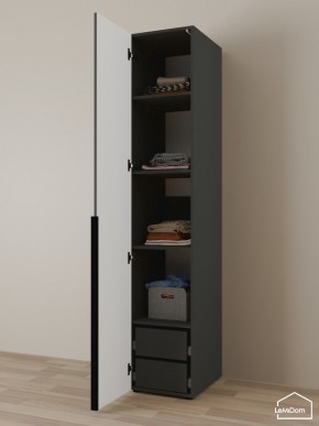 Шкаф Linnea MHR-1-4 2050х400х510 (Графит-М 11.1.25) в Александровском - alexsandrovskoe.mebel24.online | фото 5