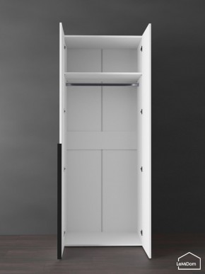 Шкаф Linnea MHR-2 2050х800х510 (Белый-М 11.1.1) в Александровском - alexsandrovskoe.mebel24.online | фото 4