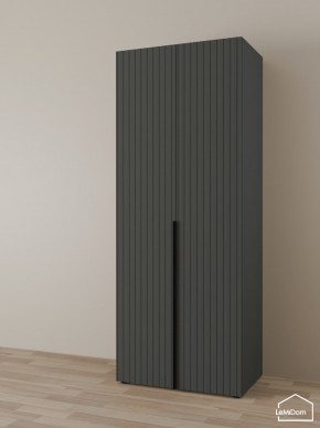 Шкаф Linnea MHR-2 2050х800х510 (Графит-М 11.1.25) в Александровском - alexsandrovskoe.mebel24.online | фото