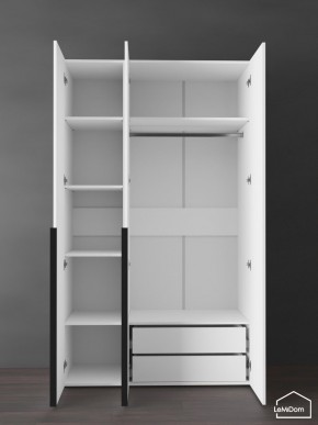 Шкаф Linnea MHR-3-2 2050х1200х510 (Белый-М 11.1.2) в Александровском - alexsandrovskoe.mebel24.online | фото 5