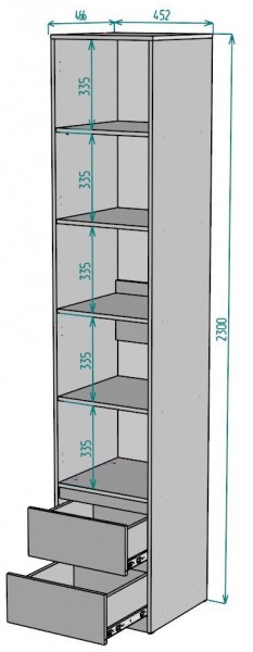 Шкаф Мальта H166 в Александровском - alexsandrovskoe.mebel24.online | фото 2