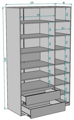 Шкаф Мальта H219 в Александровском - alexsandrovskoe.mebel24.online | фото 2