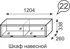 Шкаф навесной Венеция 22 бодега в Александровском - alexsandrovskoe.mebel24.online | фото 1