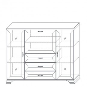 Шкаф низкий (2 стеклодвери) Сиена в Александровском - alexsandrovskoe.mebel24.online | фото 10
