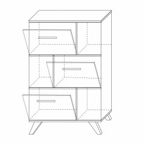 Шкаф низкий с нишами Вега Скандинавия в Александровском - alexsandrovskoe.mebel24.online | фото 8