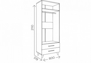 Шкаф платяной Мариус М-01 в Александровском - alexsandrovskoe.mebel24.online | фото 10