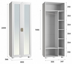 Шкаф платяной Монблан МБ-26К в Александровском - alexsandrovskoe.mebel24.online | фото 3