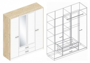 Шкаф "Милана" 4-х створчатый в Александровском - alexsandrovskoe.mebel24.online | фото