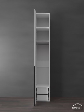 Шкаф с антресолью Linnea MHR-1A-3 2450х400х510 (Белый-М 11.1.1) в Александровском - alexsandrovskoe.mebel24.online | фото 5