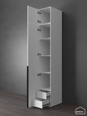 Шкаф с антресолью Linnea MHR-1A-4 2450х400х510 (Белый-М 11.1.2) в Александровском - alexsandrovskoe.mebel24.online | фото 5