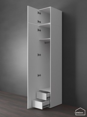 Шкаф с антресолью Linnea MHR-1POA-3 2450х400х510 (Белый-М 11.1.2) в Александровском - alexsandrovskoe.mebel24.online | фото 6