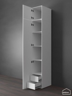 Шкаф с антресолью Linnea MHR-1POA-4 2450х400х510 (Белый-М 11.1.1) в Александровском - alexsandrovskoe.mebel24.online | фото 5