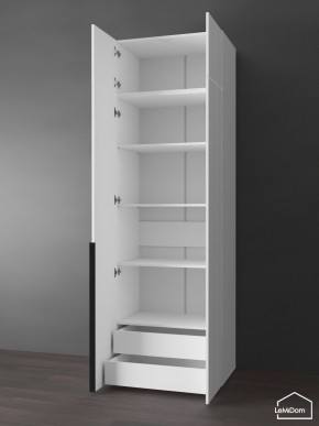 Шкаф с антресолью Linnea MHR-2A-4 2450х800х510 (Белый-М 11.1.2) в Александровском - alexsandrovskoe.mebel24.online | фото 5