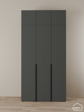 Шкаф с антресолью Linnea MHR-3A-1 2450х1200х510 (Графит-М 11.1.25) в Александровском - alexsandrovskoe.mebel24.online | фото