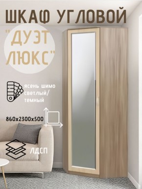 Шкаф угловой Дуэт Люкс с зеркалом в Александровском - alexsandrovskoe.mebel24.online | фото 3