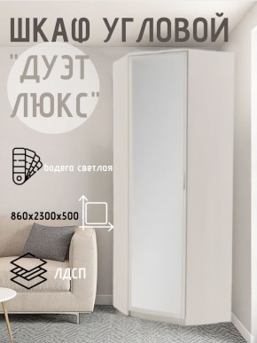 Шкаф угловой Дуэт Люкс с зеркалом в Александровском - alexsandrovskoe.mebel24.online | фото 6