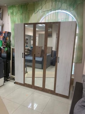 Шкаф Вегас 2000 Дуб крафт табачный/Дуб крафт белый в Александровском - alexsandrovskoe.mebel24.online | фото 3