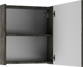 Шкаф-зеркало Мечта 50 Бетон АЙСБЕРГ (DM2337HZ) в Александровском - alexsandrovskoe.mebel24.online | фото