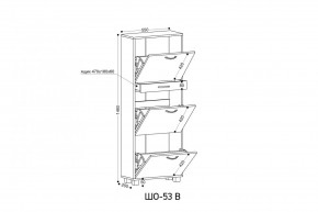 ШО-53 В тумба для обуви в Александровском - alexsandrovskoe.mebel24.online | фото 3
