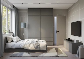 Спальня Симпл (графит) модульная в Александровском - alexsandrovskoe.mebel24.online | фото 52
