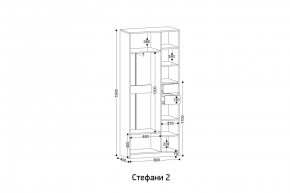 СТЕФАНИ-2 Шкаф в Александровском - alexsandrovskoe.mebel24.online | фото 2