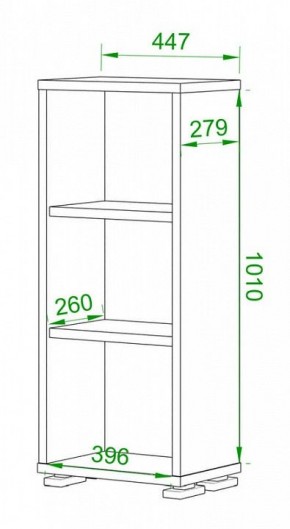 Стеллаж Домино ПУ-10-1 в Александровском - alexsandrovskoe.mebel24.online | фото 2