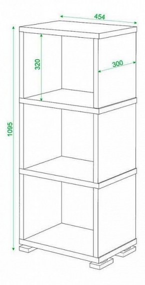 Стеллаж Домино СБ-15/3 в Александровском - alexsandrovskoe.mebel24.online | фото 2