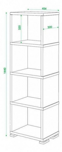 Стеллаж Домино СБ-15/4 в Александровском - alexsandrovskoe.mebel24.online | фото 3