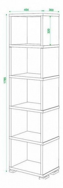 Стеллаж Домино СБ-15/5 в Александровском - alexsandrovskoe.mebel24.online | фото 3