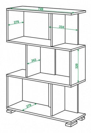 Стеллаж Домино СЛ-5-3 в Александровском - alexsandrovskoe.mebel24.online | фото 2