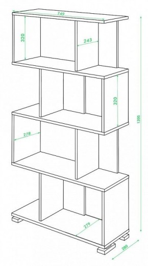 Стеллаж Домино СЛ-5-4 в Александровском - alexsandrovskoe.mebel24.online | фото 2