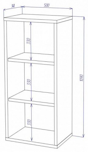 Стеллаж Домино СУ(ш1в1) в Александровском - alexsandrovskoe.mebel24.online | фото 2