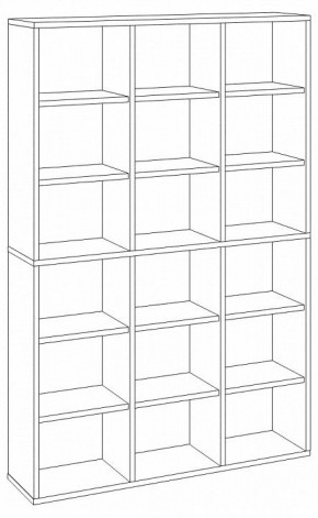 Стеллаж Домино СУ(ш3в2) в Александровском - alexsandrovskoe.mebel24.online | фото 2