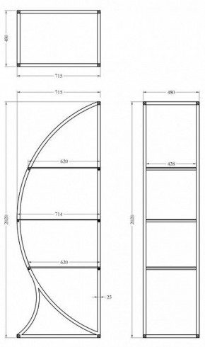 Стеллаж KFG087 в Александровском - alexsandrovskoe.mebel24.online | фото 6