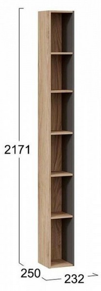Стеллаж-колонка Порто ТД-393.07.25 в Александровском - alexsandrovskoe.mebel24.online | фото 3