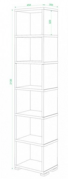 Стеллаж-колонка СБ-15/6 в Александровском - alexsandrovskoe.mebel24.online | фото 2