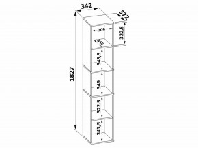 Стеллаж-колонка СТ-9 в Александровском - alexsandrovskoe.mebel24.online | фото 3