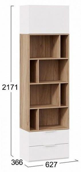 Стеллаж комбинированный Порто Исп. 2 ТД-393.07.20 в Александровском - alexsandrovskoe.mebel24.online | фото 5
