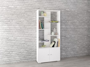 Стеллаж Ромео-4 Белый в Александровском - alexsandrovskoe.mebel24.online | фото