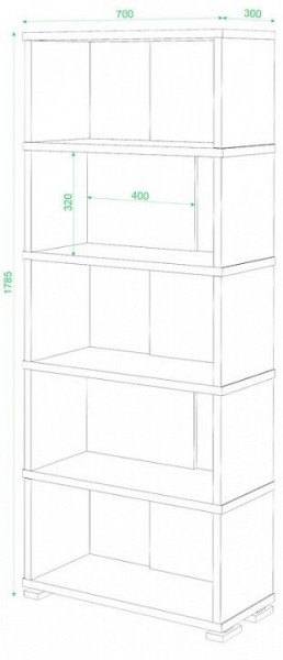 Стеллаж СБ-10/5 в Александровском - alexsandrovskoe.mebel24.online | фото 2