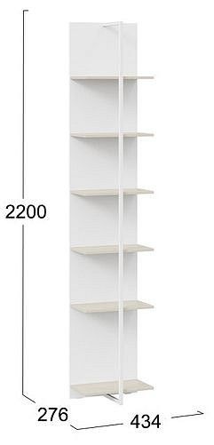 Стеллаж Сканди в Александровском - alexsandrovskoe.mebel24.online | фото 2