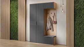 Стенка для прихожей Хилтон №4 в Александровском - alexsandrovskoe.mebel24.online | фото