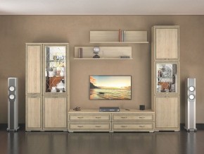 Стенка Ливорно дуб сонома в Александровском - alexsandrovskoe.mebel24.online | фото 2