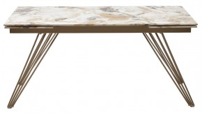 Стол ACERRA NEW 160 GLOSS GRAND JADE SOLID CERAMIC/ каркас цвета шампань, ®DISAUR в Александровском - alexsandrovskoe.mebel24.online | фото 12