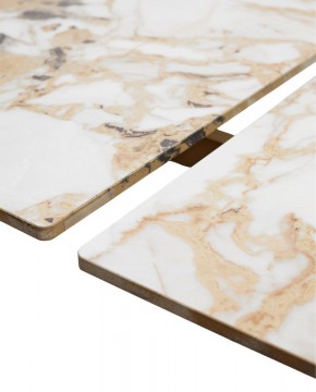 Стол ACERRA NEW 160 GLOSS GRAND JADE SOLID CERAMIC/ каркас цвета шампань, ®DISAUR в Александровском - alexsandrovskoe.mebel24.online | фото 8