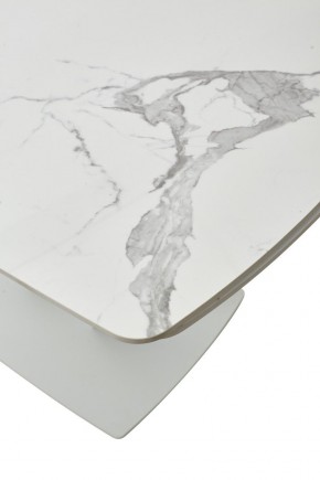 Стол ALATRI 120 GLOSS STATUARIO WHITE SOLID CERAMIC / WHITE, ®DISAUR в Александровском - alexsandrovskoe.mebel24.online | фото 10