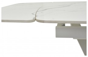 Стол ALATRI 120 GLOSS STATUARIO WHITE SOLID CERAMIC / WHITE, ®DISAUR в Александровском - alexsandrovskoe.mebel24.online | фото 3