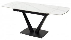 Стол ALATRI 120 MATT WHITE MARBLE SOLID CERAMIC / BLACK, ®DISAUR в Александровском - alexsandrovskoe.mebel24.online | фото 10