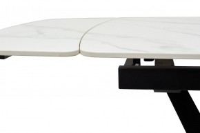 Стол ALATRI 120 MATT WHITE MARBLE SOLID CERAMIC / BLACK, ®DISAUR в Александровском - alexsandrovskoe.mebel24.online | фото 5