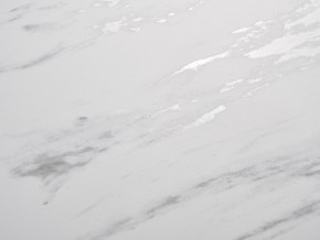 Стол BELLUNO 160 MARBLES KL-99 Белый мрамор матовый, итальянская керамика/ белый каркас, ®DISAUR в Александровском - alexsandrovskoe.mebel24.online | фото 3